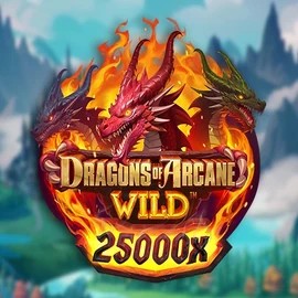 Dragons of Arcane Wild slot logo by Foxium at Betorange CasinoDragons of Arcane Wild