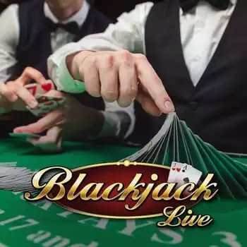 Live Blackjack online game logo by Evolution on betorange.ca