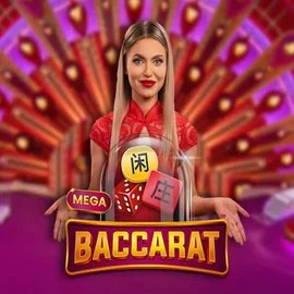 Mega Baccarat slot icon by Pragmatic Play, available at Betorange Casino
